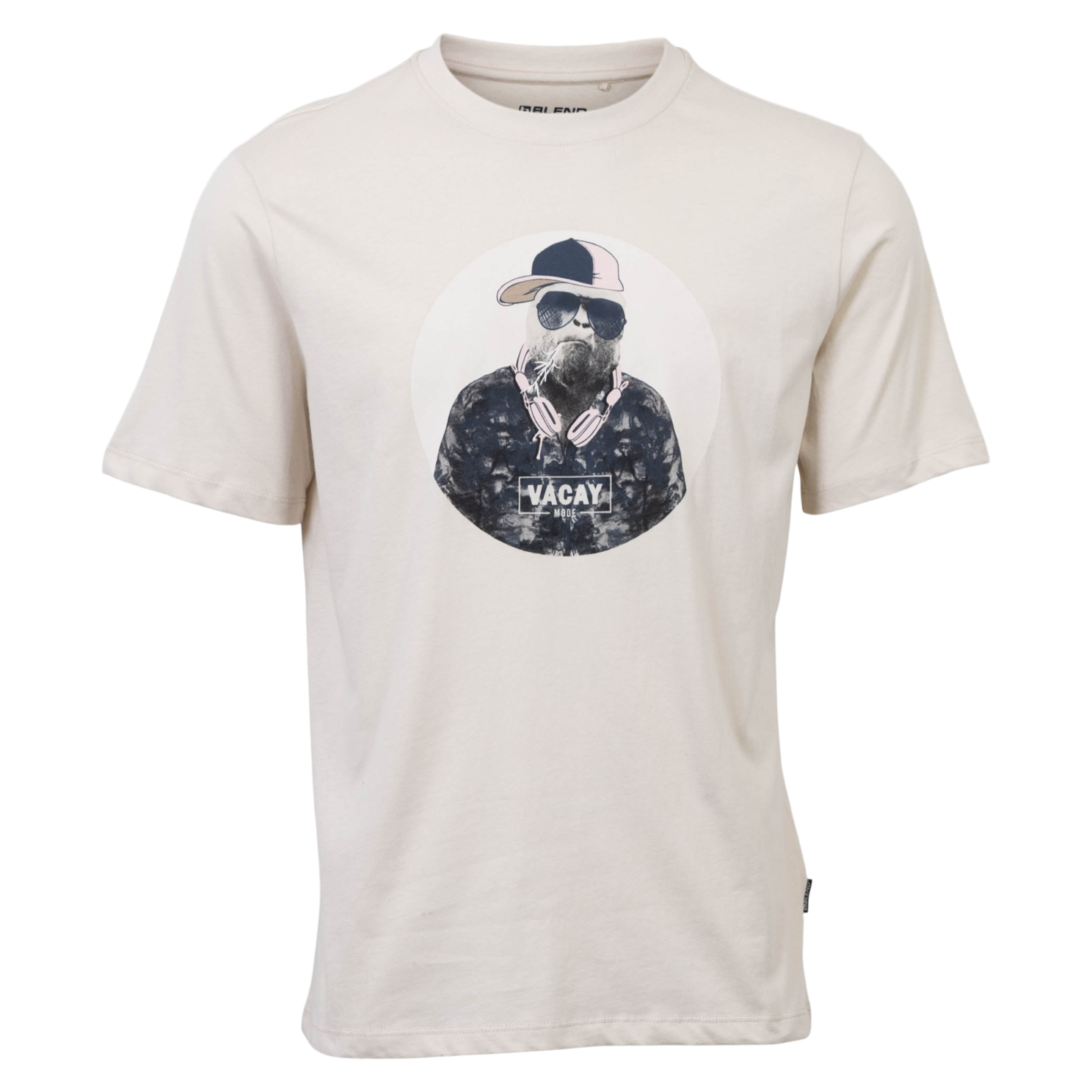 Blend Jeton Herre T-shirt - Bleached Sand - XL