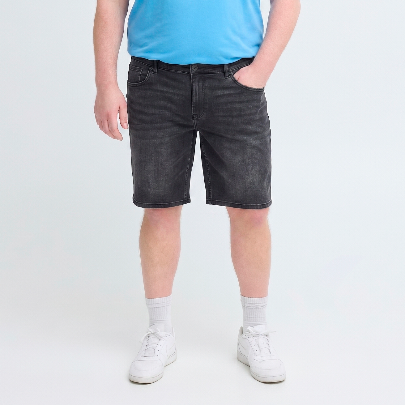 Blend Twister Herre Shorts m. stretch - Denim Black - 5XL