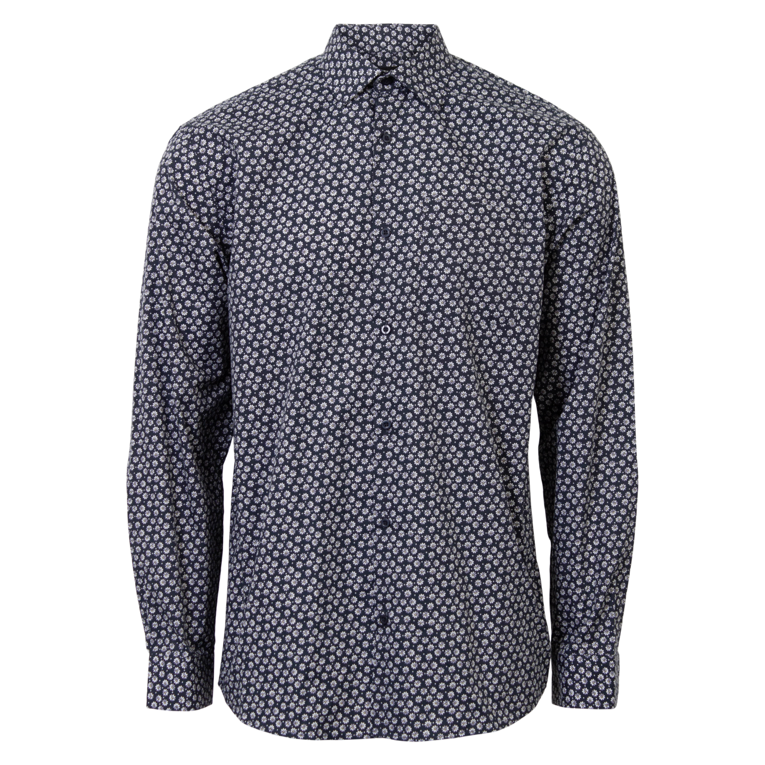 Carnét Ash Herre Skjorte Plus Size - Blue Nights - 3XL