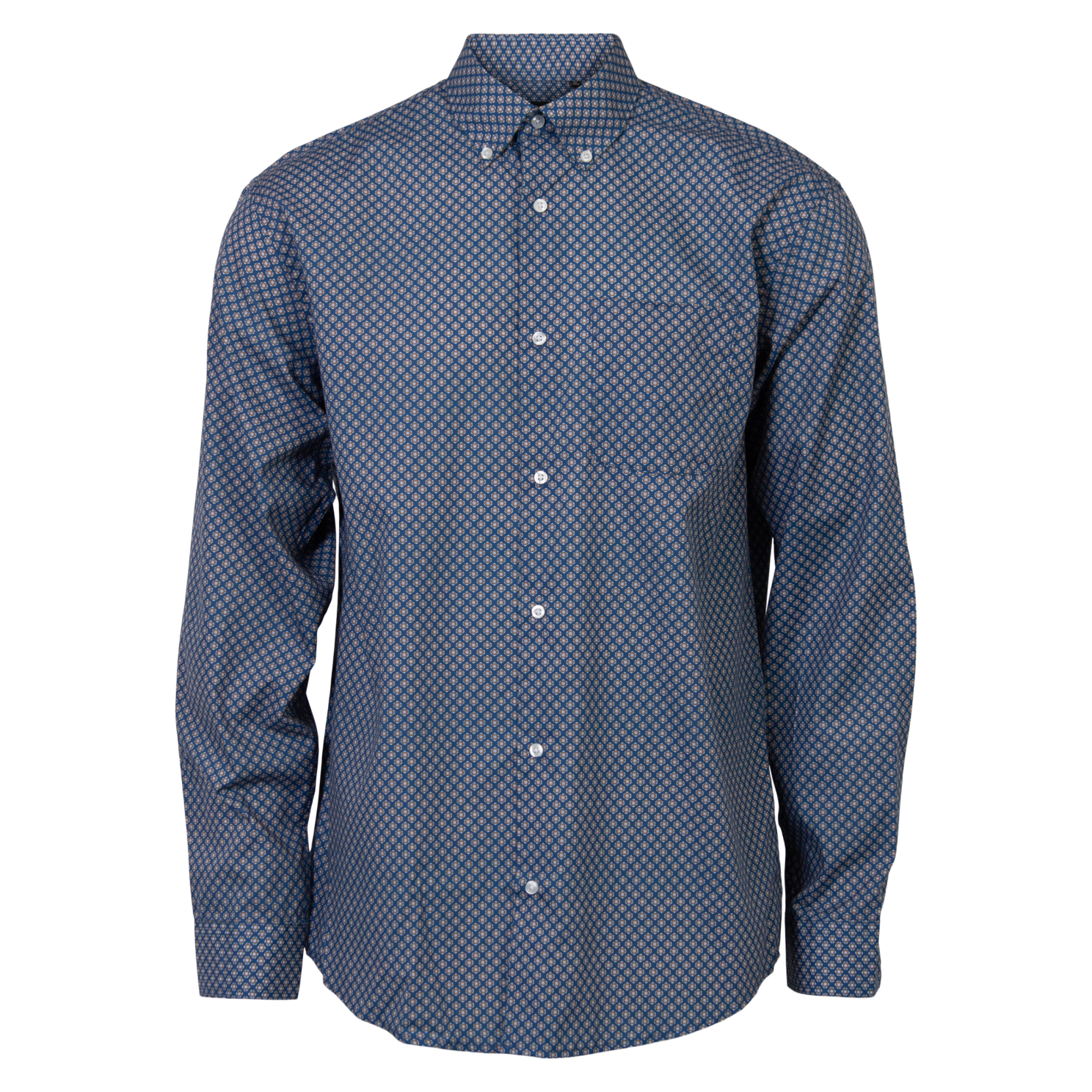 Carnét Ash Herre Skjorte Plus Size - Dark Denim - 4XL