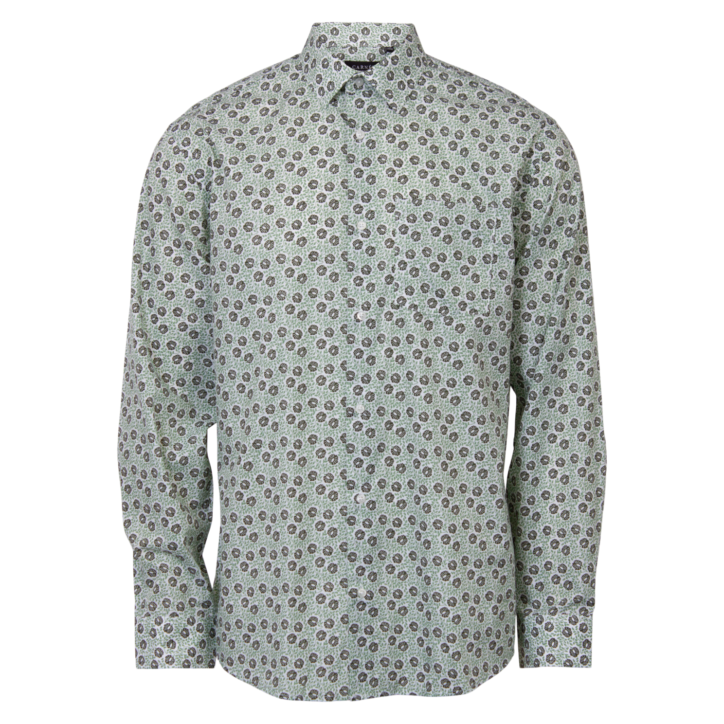 Carnét Ash Herre Skjorte Plus Size - Thyme - 3XL