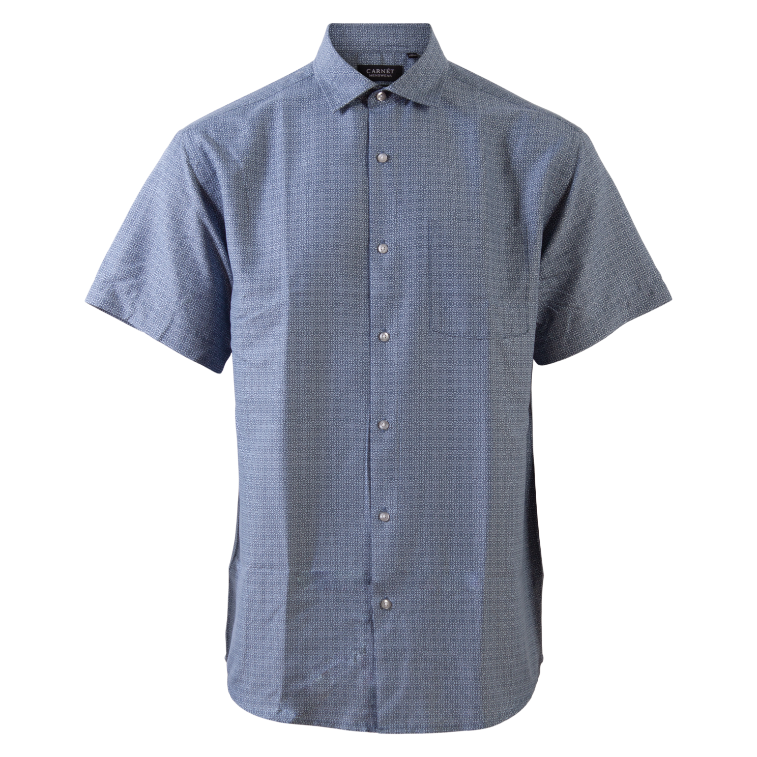Carnét Bernhard Herre Kortærmet skjorte Plus Size - Skyway - 3XL