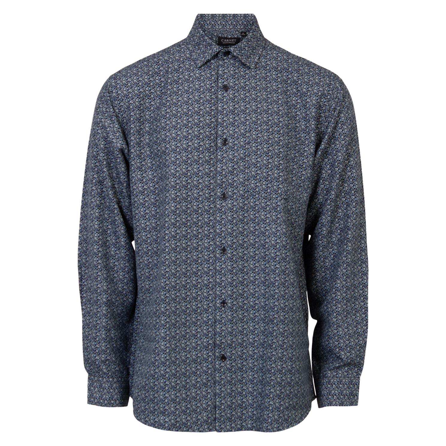 Carnét Bernhard Herre Skjorte Plus Size - Blue - 5XL