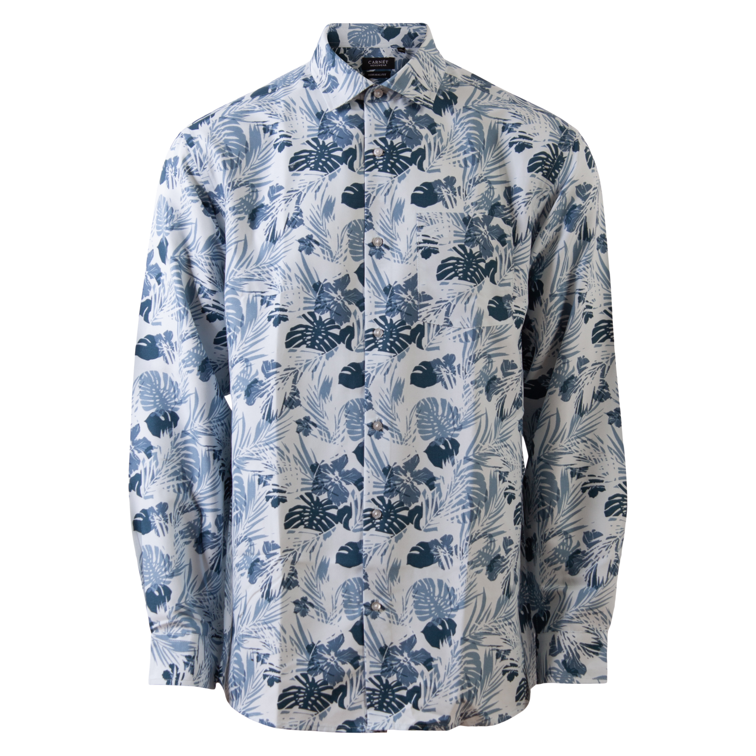 Carnét Bernhard Herre Skjorte Plus Size - Blue Heaven - 5XL