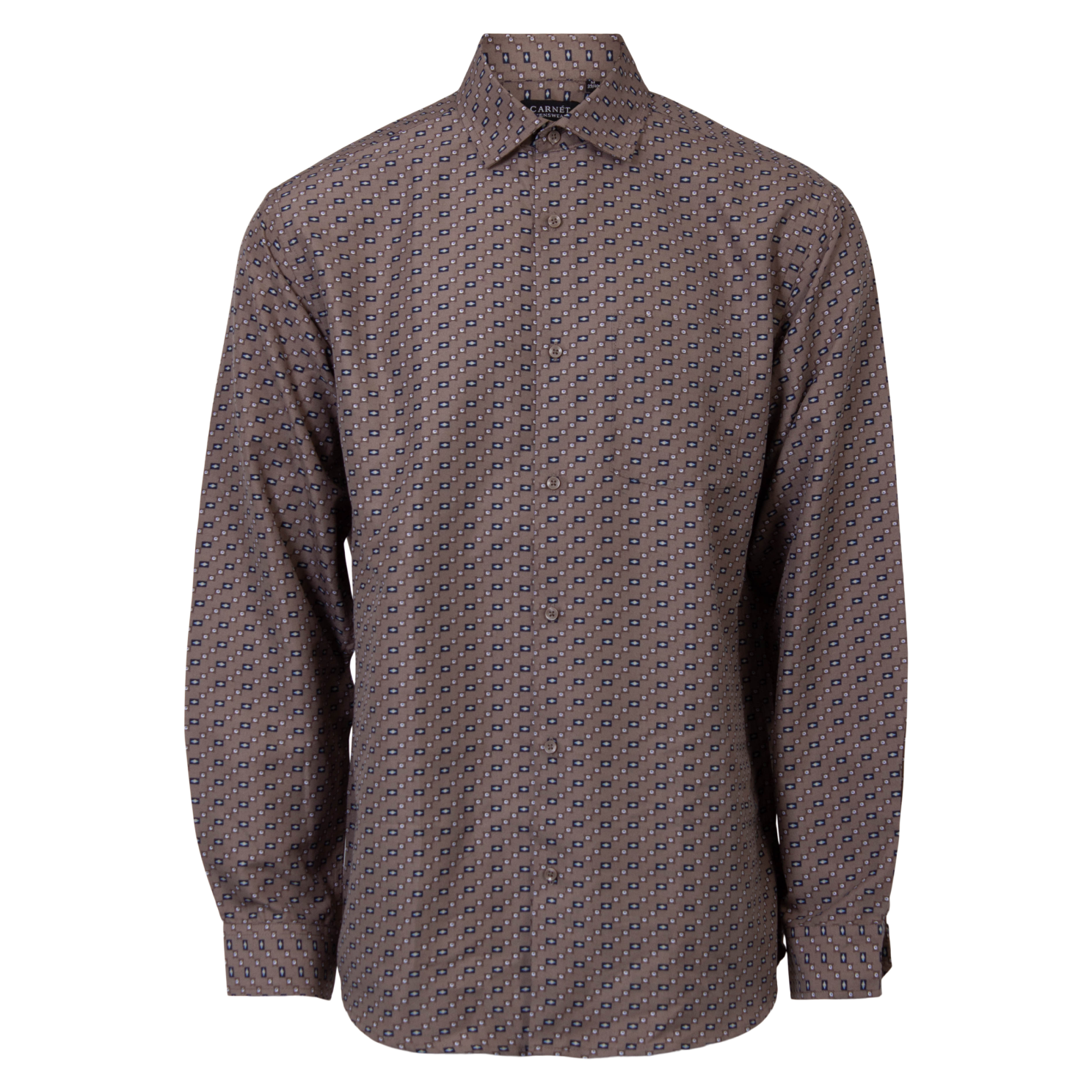 Carnét Bernhard Herre Skjorte Plus Size - Earth - 6XL