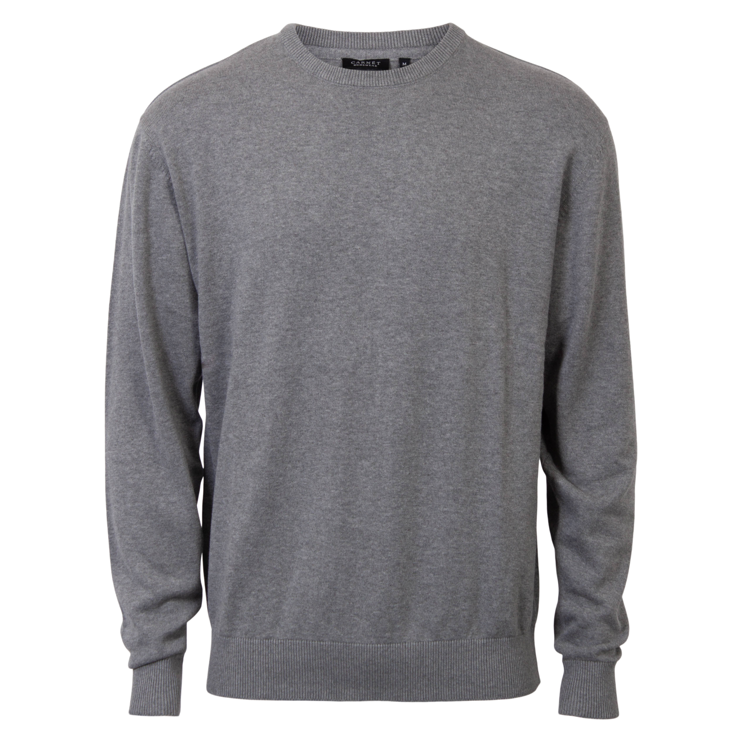 Carnét Stone Herre Striktrøje - Grey Mix - 6XL