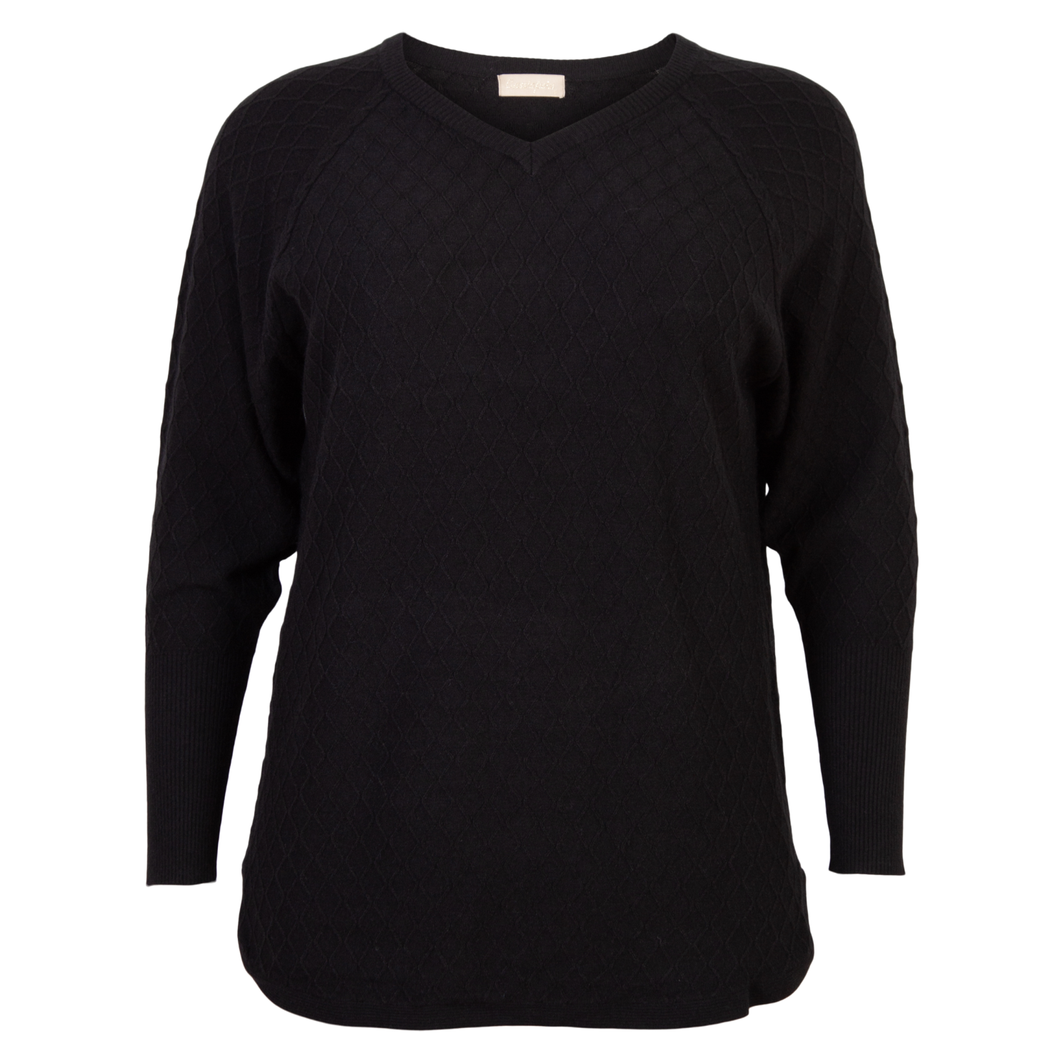 Cassiopeia Tinetta Dame Bluse Plus Size - Black - S