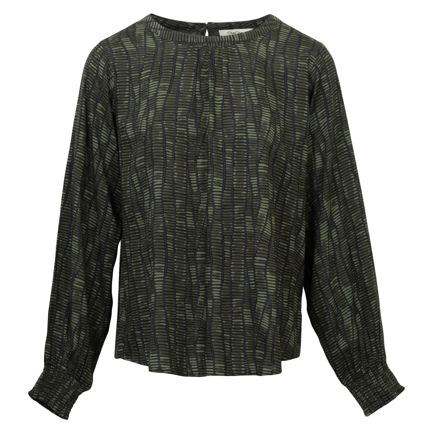 ChaCha Dame Bluse - Khaki - 2XL
