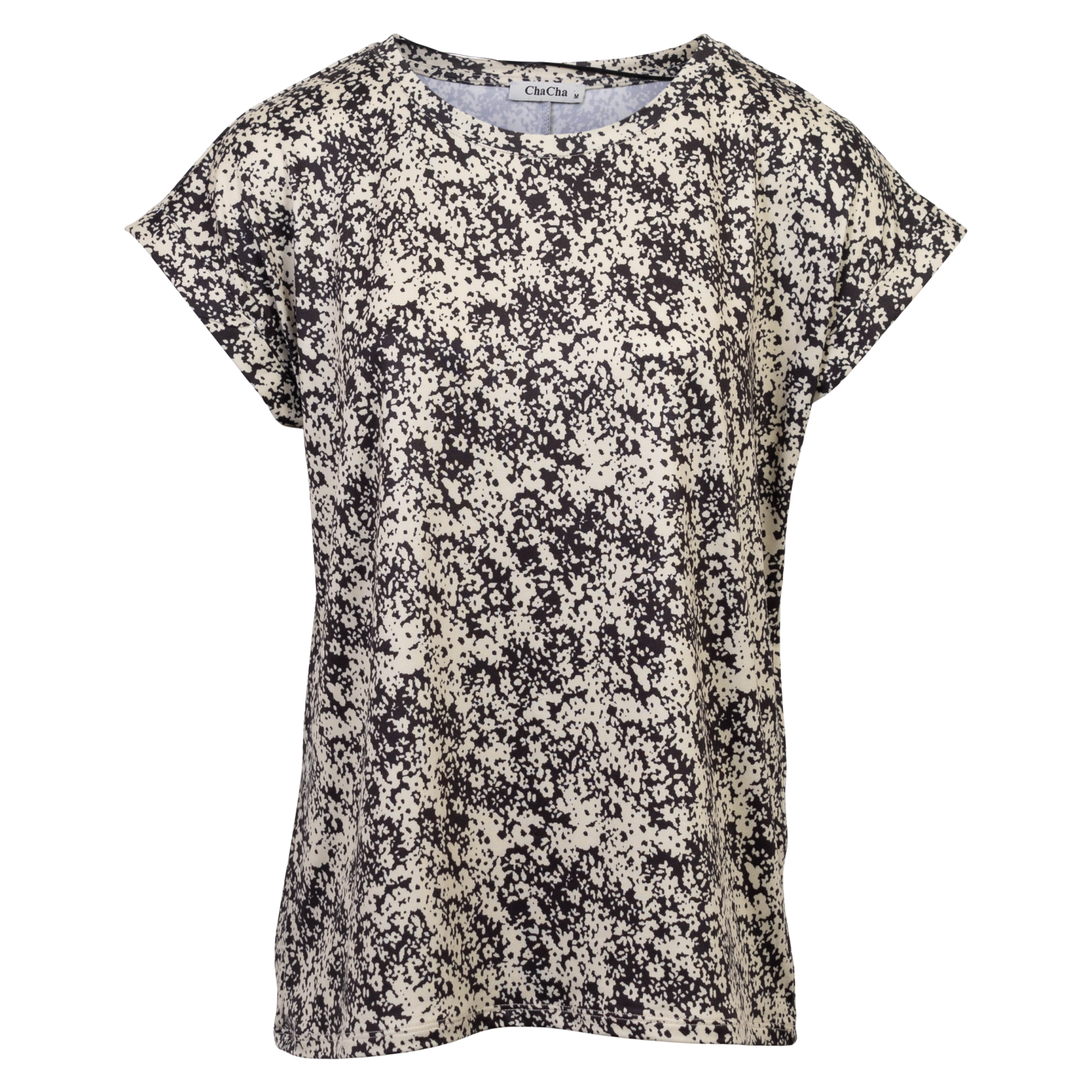 ChaCha Dame T-shirt - Print 21 Black - 2XL