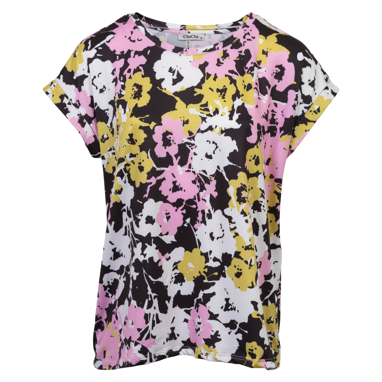 ChaCha Dame T-shirt - Print 44 Flowers - XL