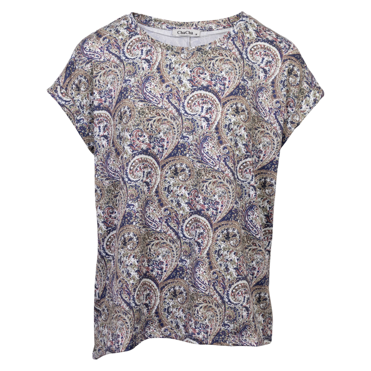 ChaCha Dame T-shirt - Print 55 paisley - 2XL