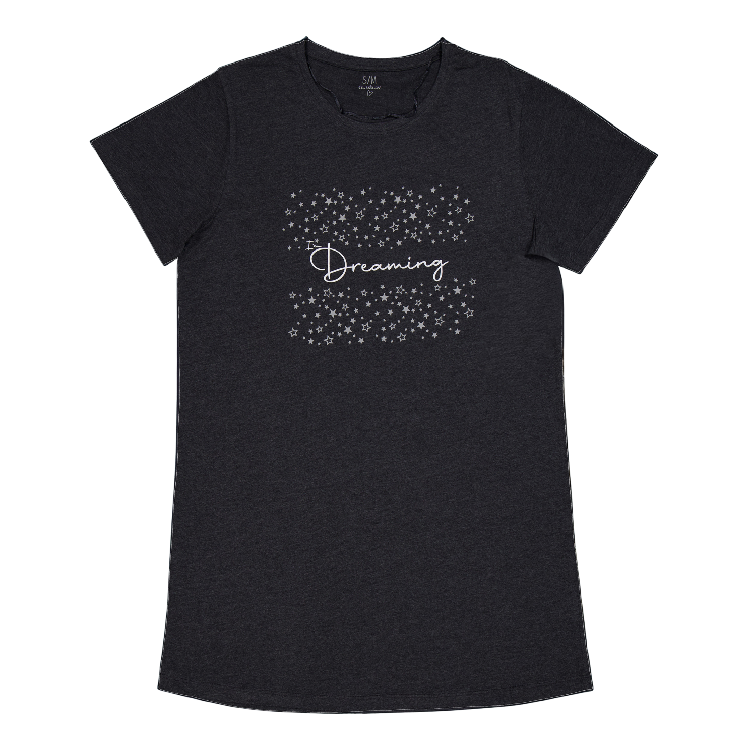 Crossbow Dame Natkjole - Antracite/Stars - L/XL