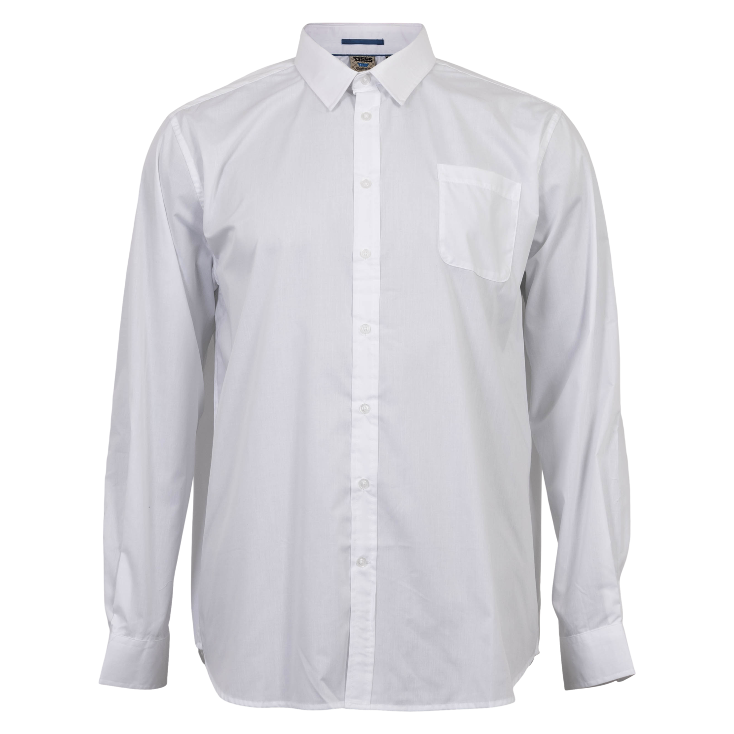 D555 Aiden Herre Skjorte Plus Size - White - 3XL