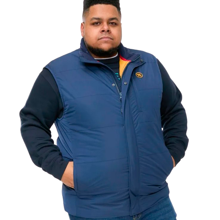 D555 Felipe2 Herre Vest Plus Size - Navy - 4XL