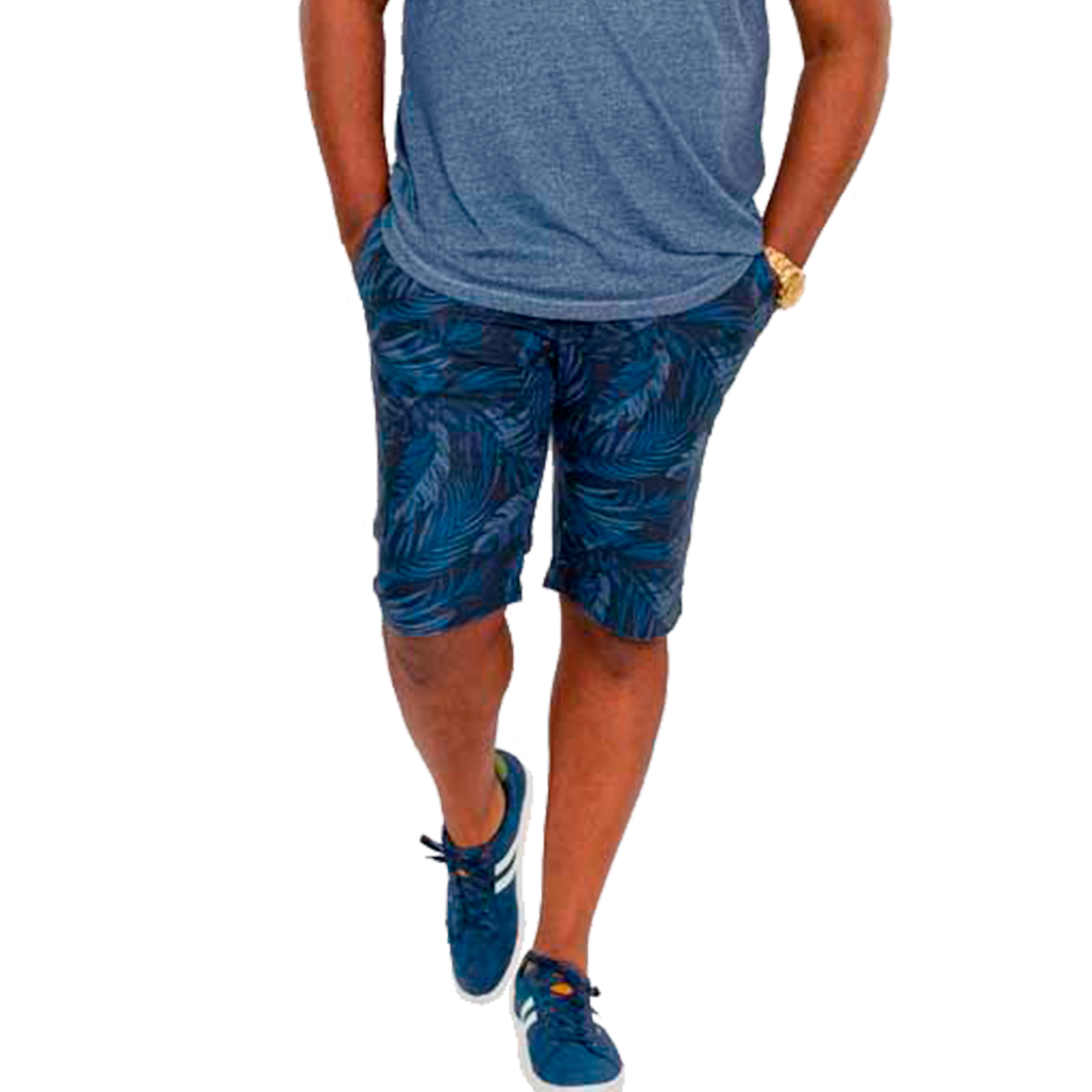D555 Herre Shorts Plus Size - Navy - 42