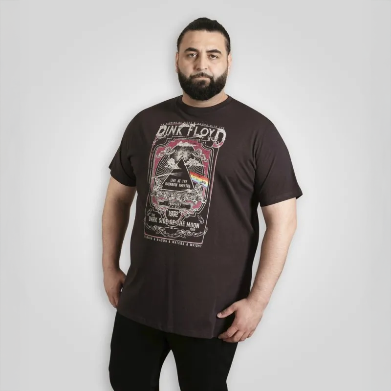 D555 Herre T-shirt - Washed Black - 5XL
