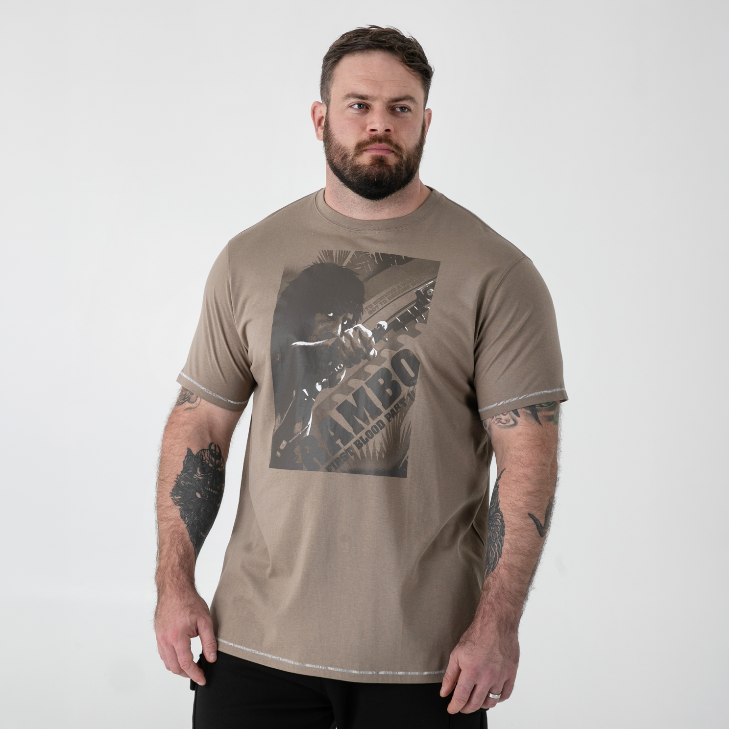 D555 Jarrett Herre T-shirt - Stone - 3XL
