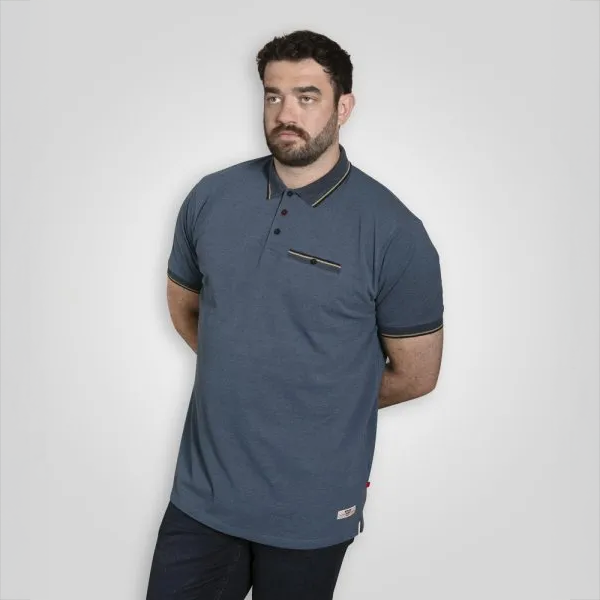 D555 Redditch Herre Polo - Blue - 5XL