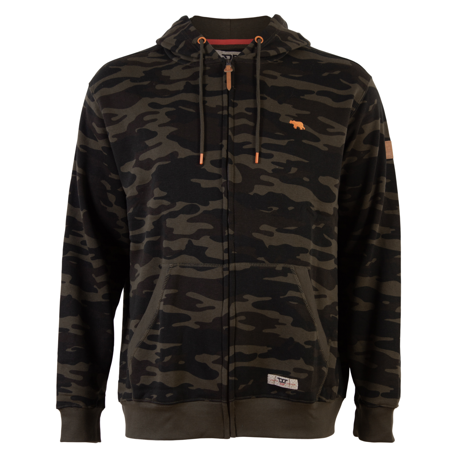 D555 Regent Herre Cardigan Plus Size - Camo - 4XL