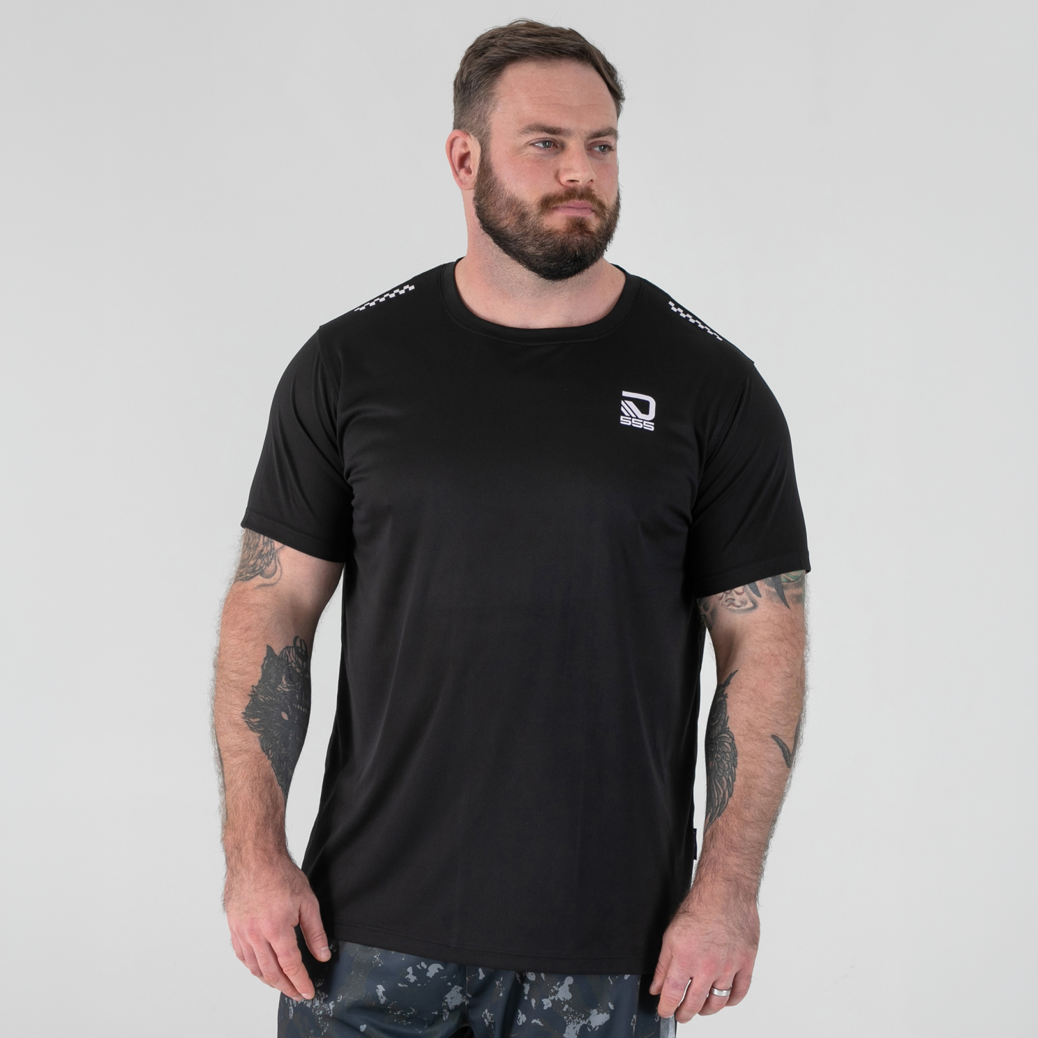 D555 SCOTT Herre Trænings t-shirt - Black - 3XL