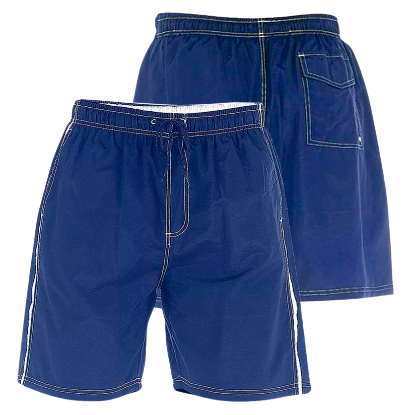 D555 Yarrow Herre Badeshorts Plus Size - Royal Blue - 4XL