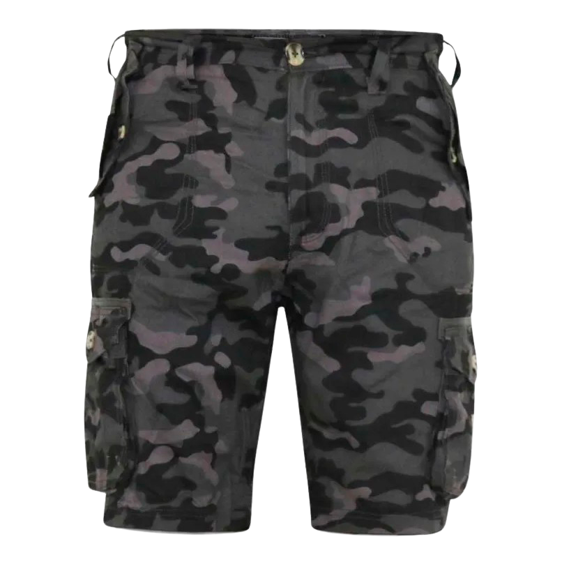D555 Zavier Herre Shorts Plus Size - Black camo - 50