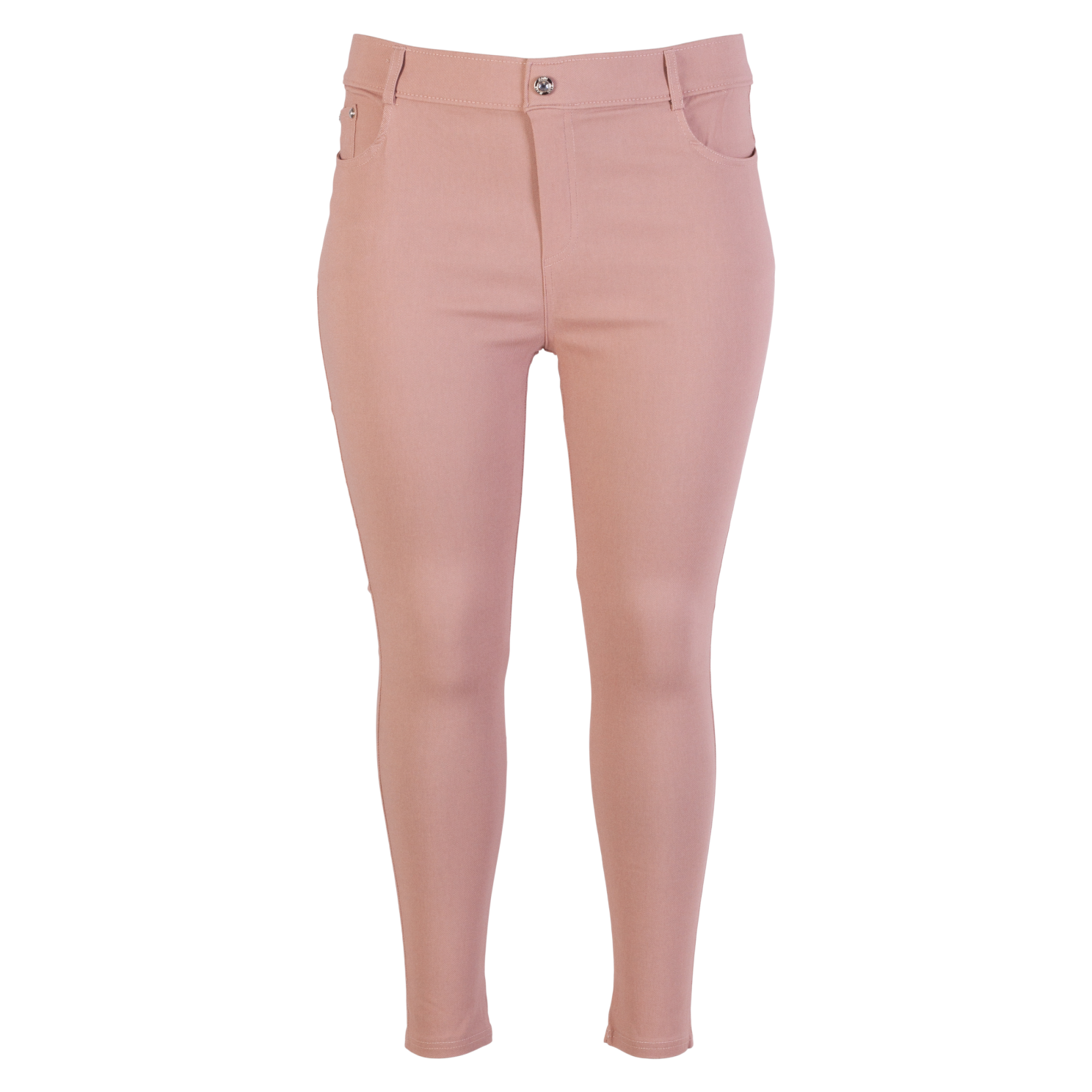 Dame Jeggings Plus Size - Gammel Rosa - 5XL