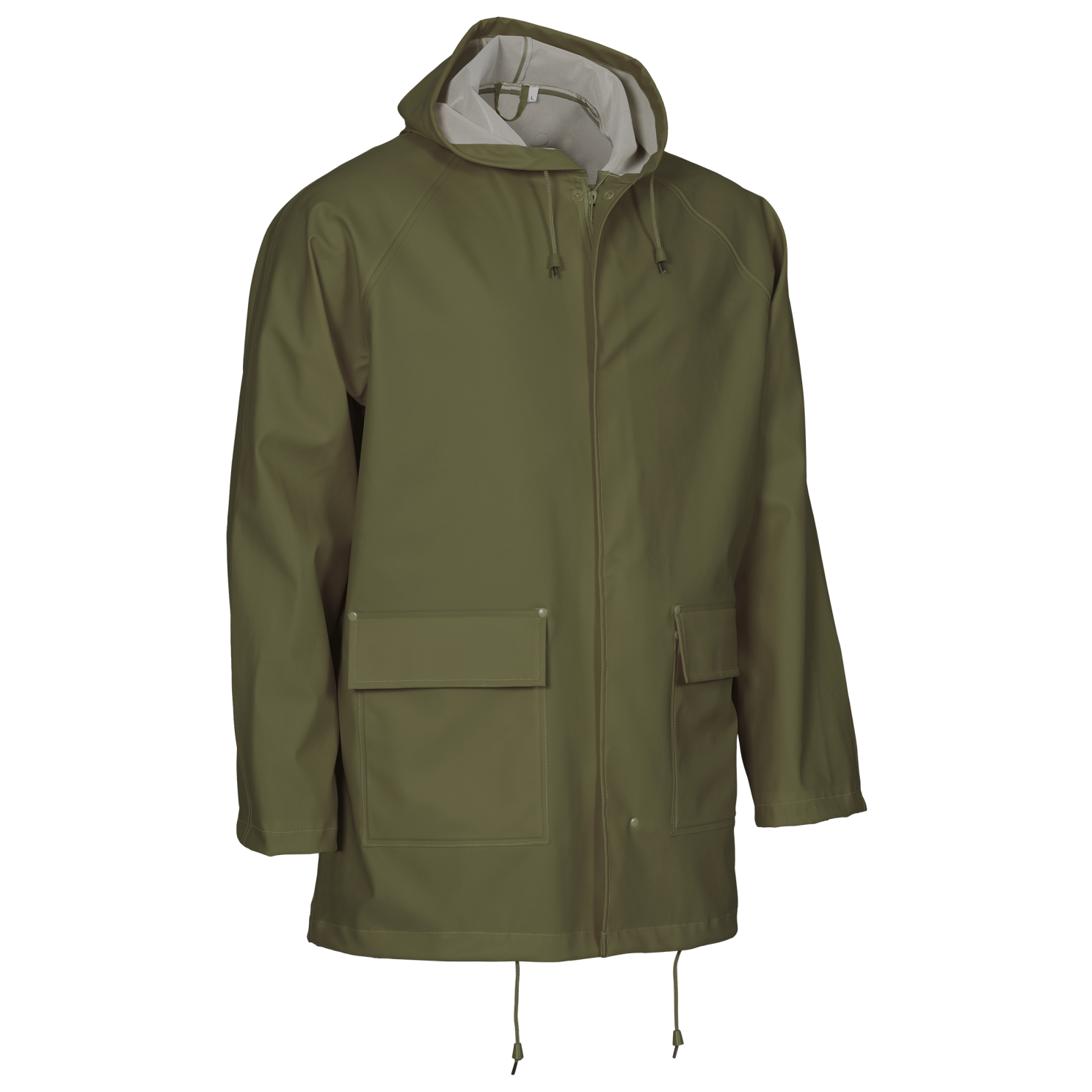 Elka Elements Unisex Regnjakke - Oliven - XL