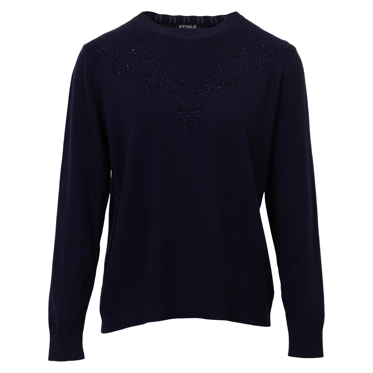 Etoile Dame Striktrøje - NAVY - XL/2XL