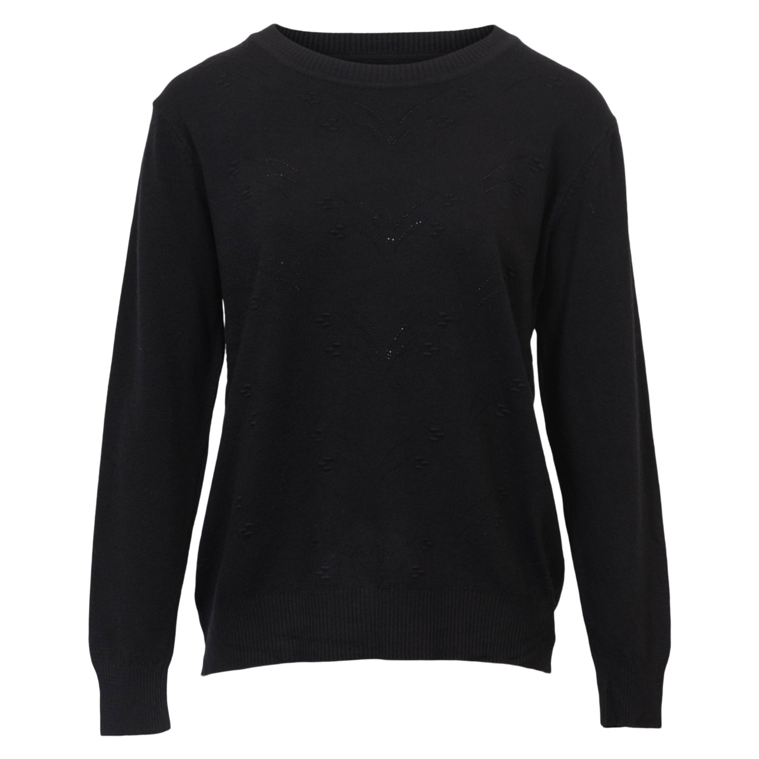 Etoile Dame Striktrøje - SORT - XL/2XL