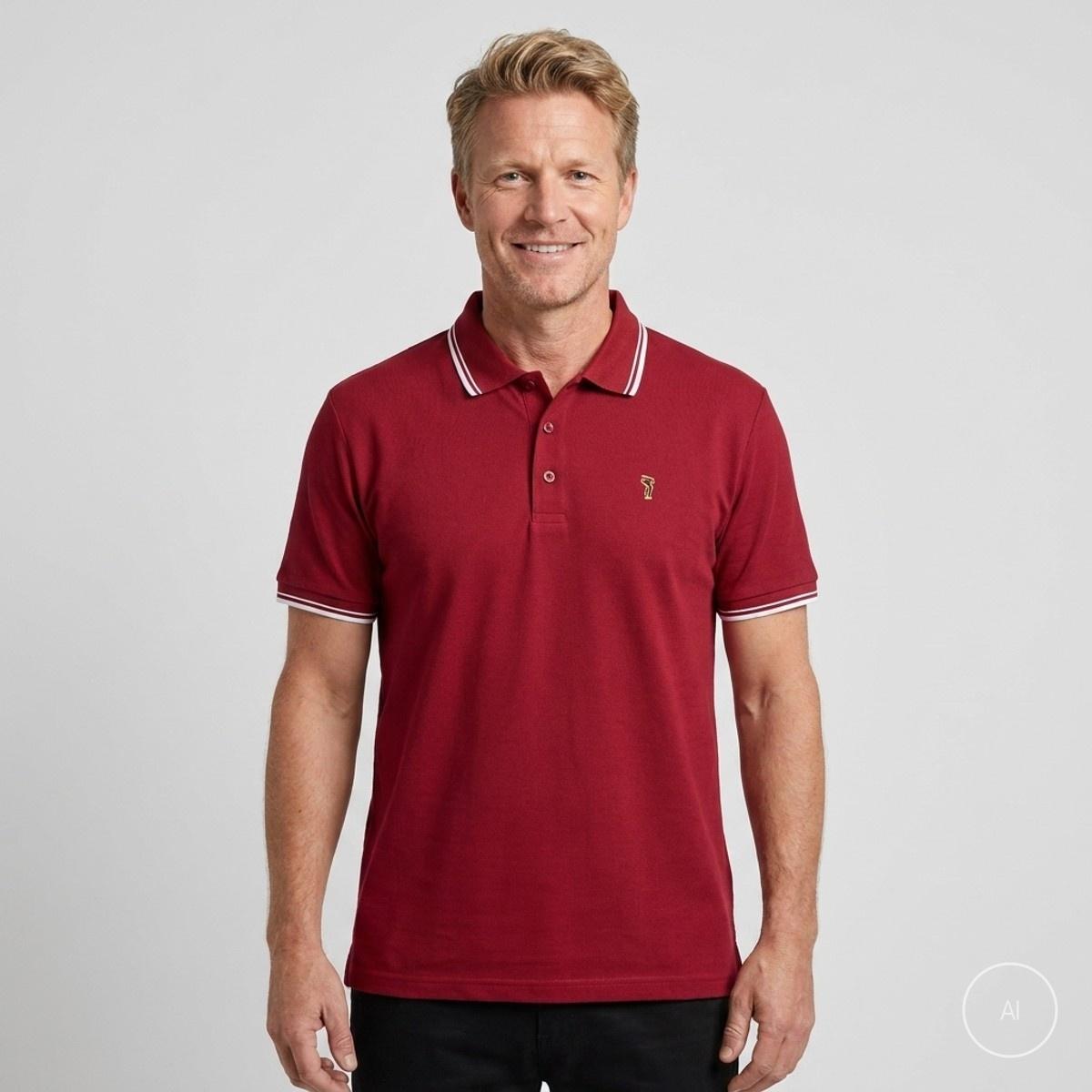 Etoile Herre Polo - Rød - 2XL