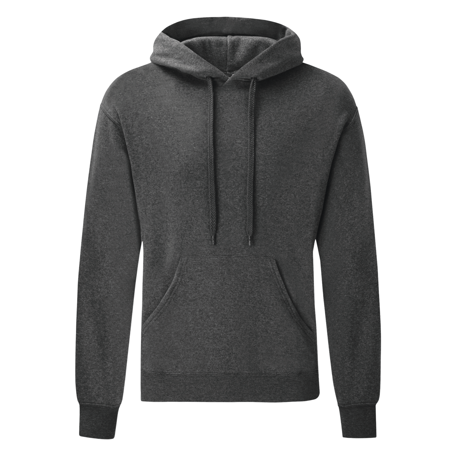 Fruit of the Loom Unisex Hættetrøje - Dark Heather Grey - 2XL
