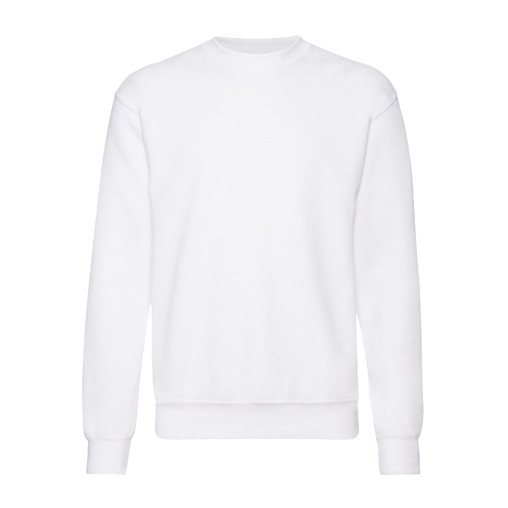 Fruit of the Loom Unisex Sweatshirt - White - 4XL