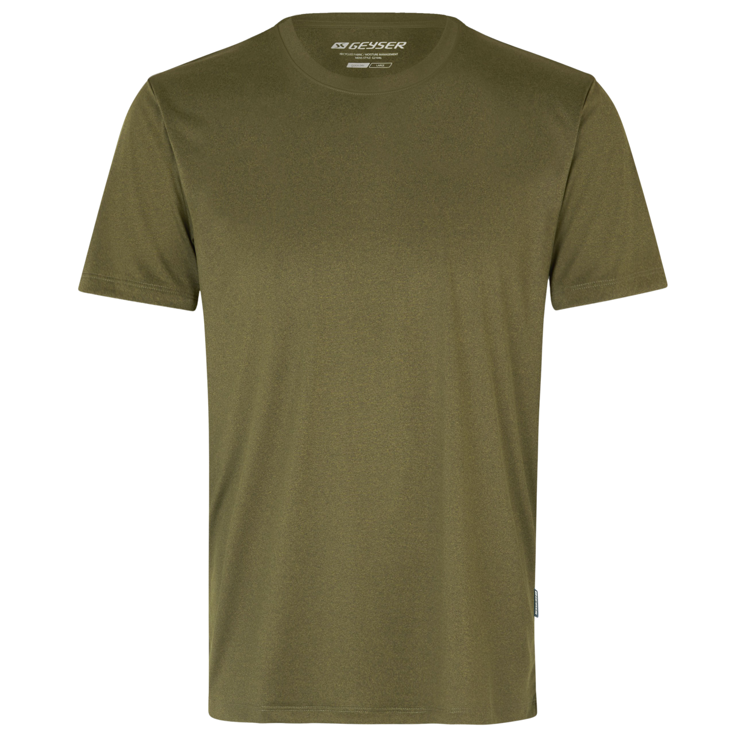 GEYSER by ID Essential Herre Trænings t-shirt - Oliven - 3XL