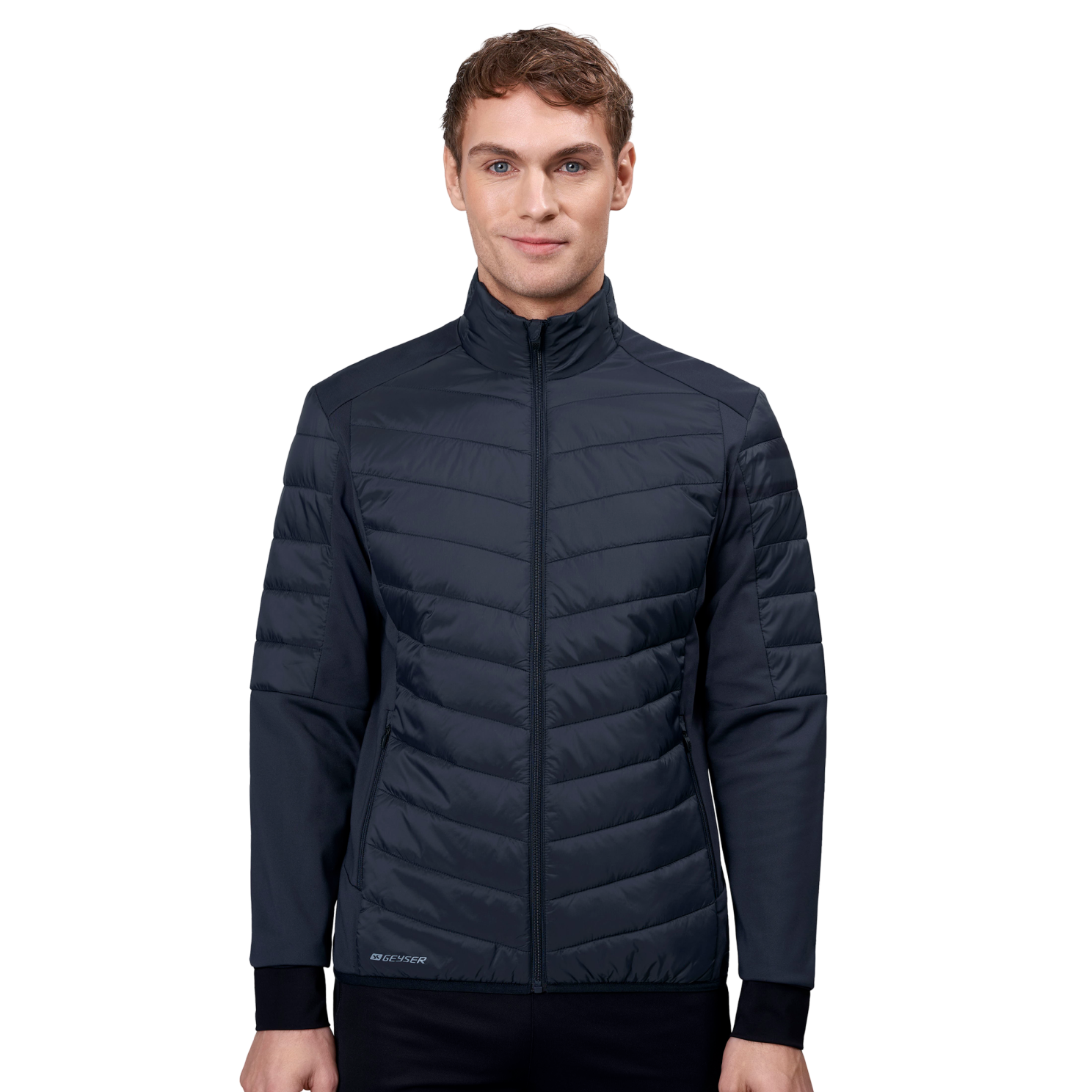 GEYSER by ID Herre Hybridjakke - Navy - XL