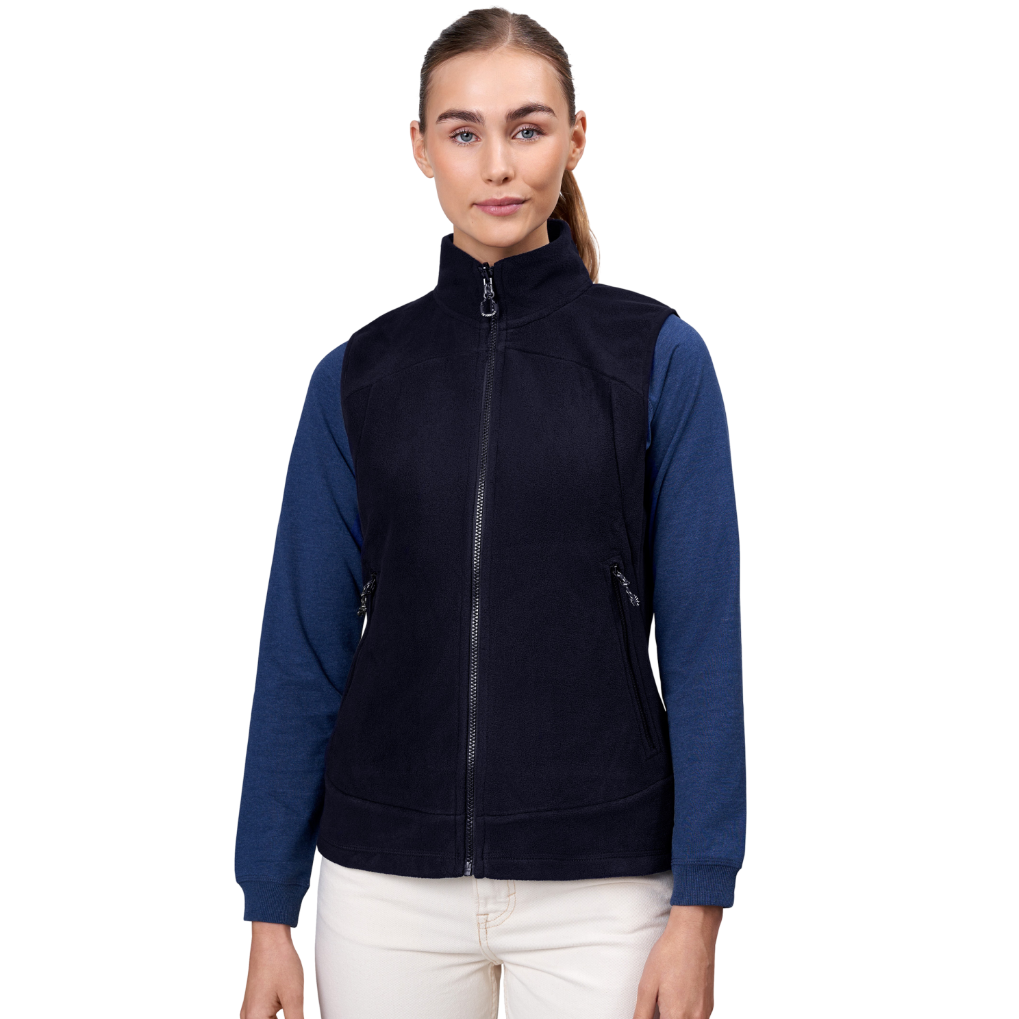 ID Active Dame Vest m. fleece - Navy - XL