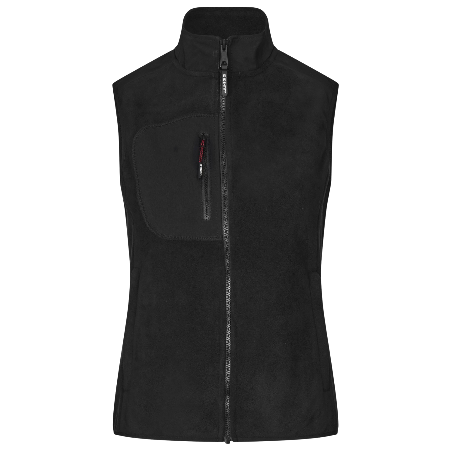 ID Bonded Dame Vest m. fleece - Sort - 2XL