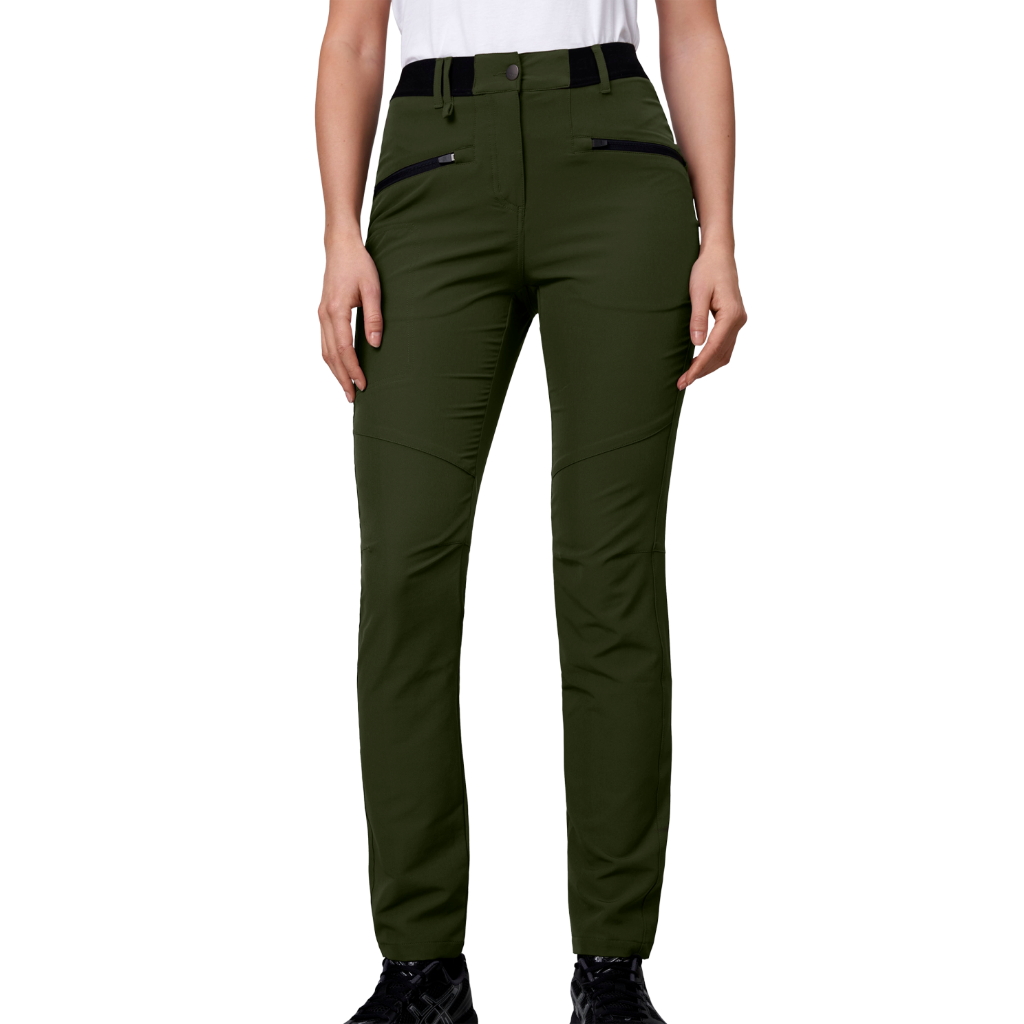 ID Core Dame Outdoorbukser - Oliven - XL