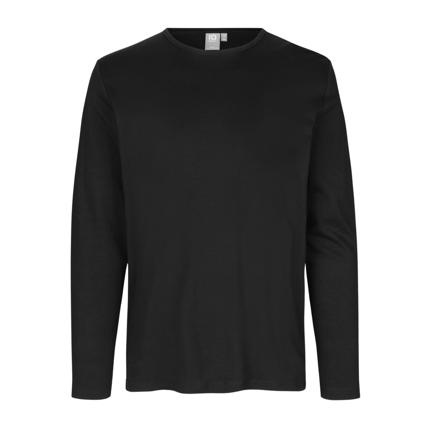 ID Interlock Herre Langærmet t-shirt - Sort - 2XL