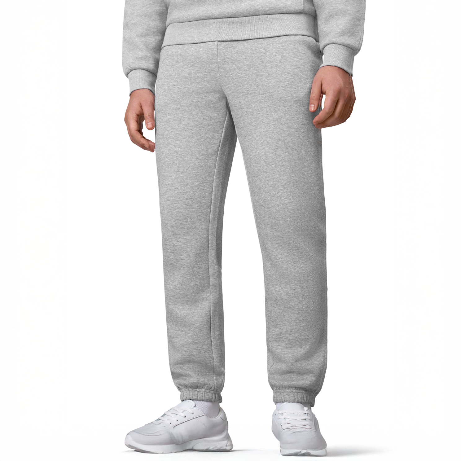 ID Klassisk Unisex Sweatpants - Grå Melange - 2XL