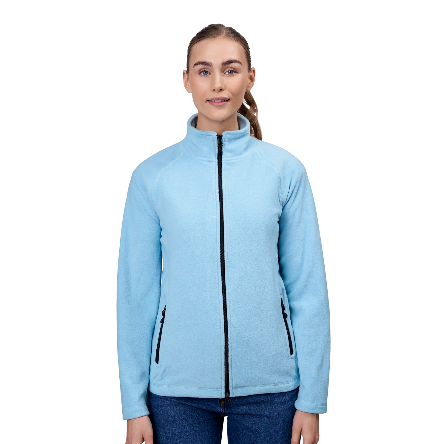 ID Microfleece Dame Fleecejakke - Light Blue - 2XL
