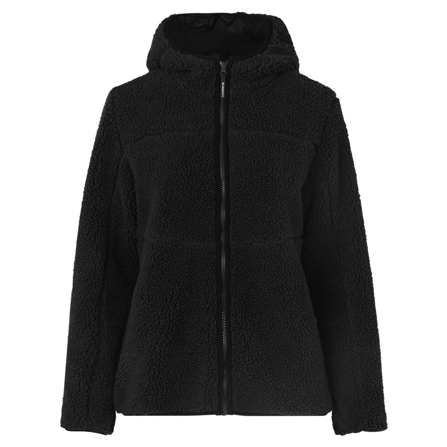 ID Pile Dame Fleecejakke - Sort - 2XL