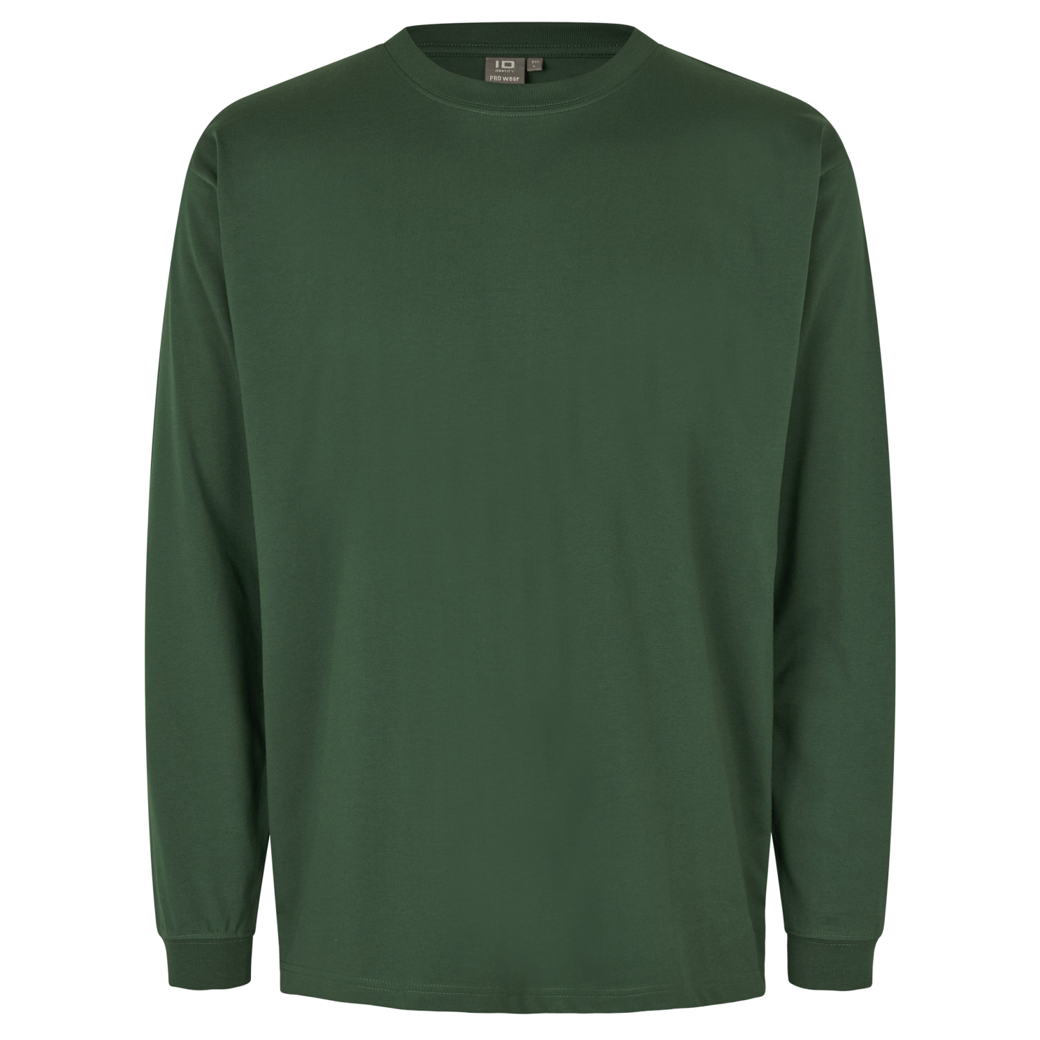 ID Pro Wear Herre Langærmet t-shirt - Flaskegrøn - XL