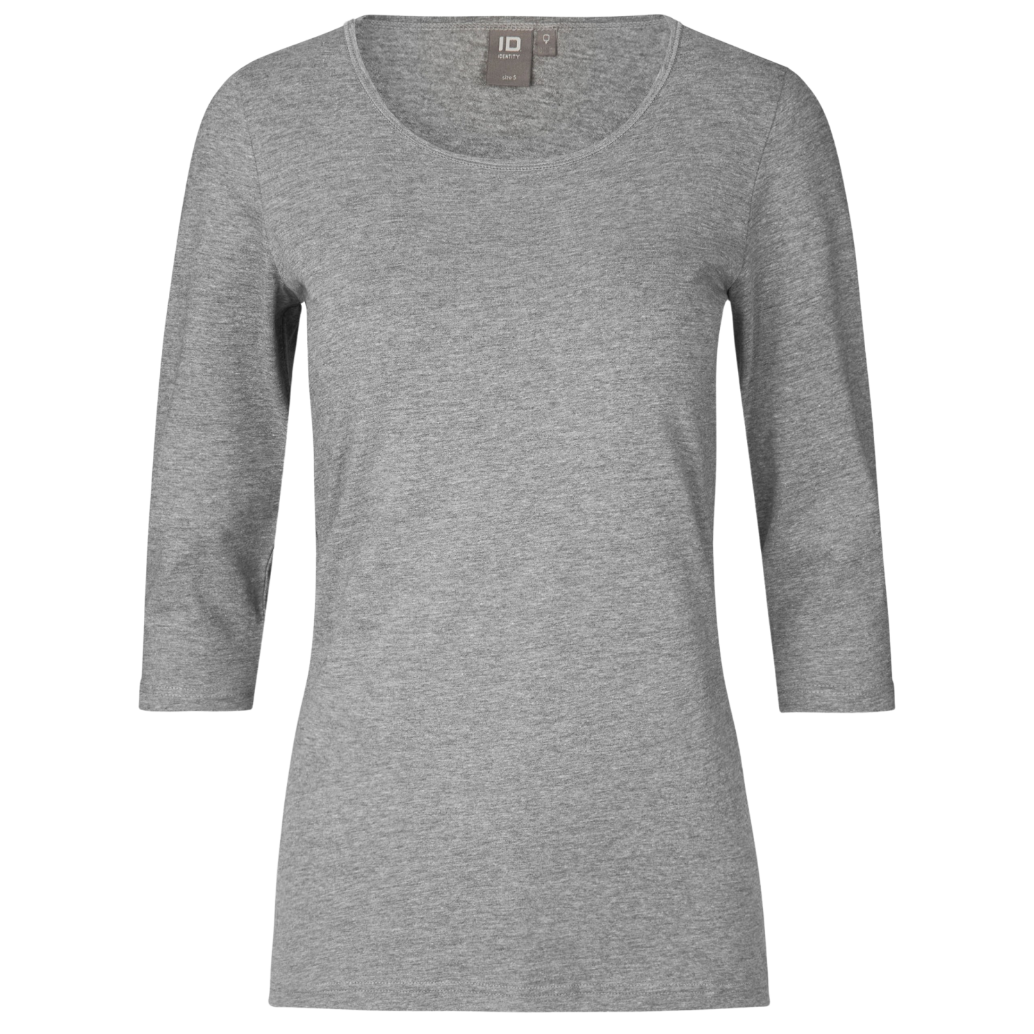 ID Stretch Dame Trøje m. stretch - Grå Melange - 2XL