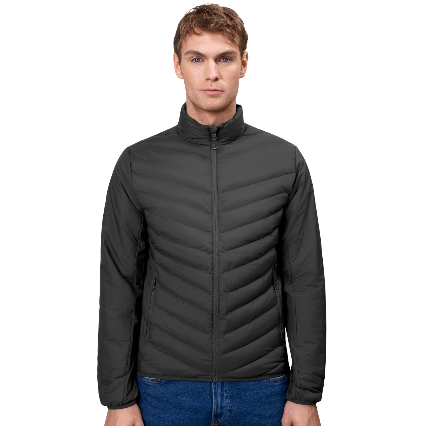 ID Stretch Herre Overgangsjakke - Silver Grey - 2XL