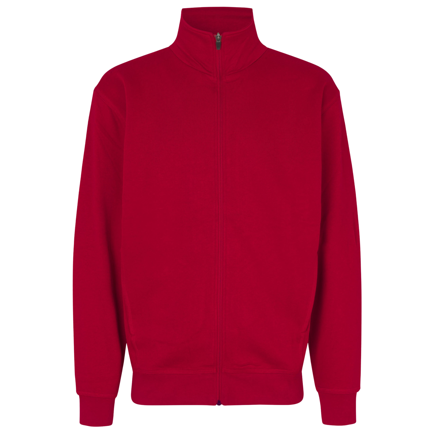 ID Sweat Herre Cardigan - Rød - 2XL