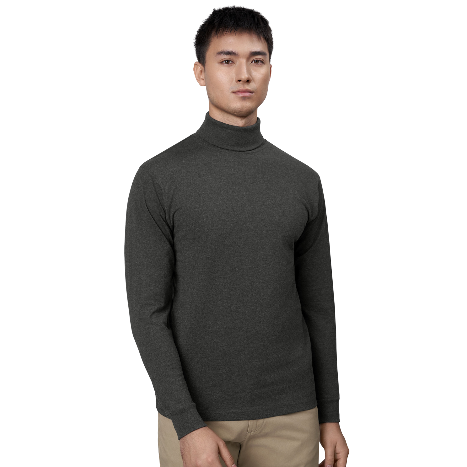 ID T-Time Herre Rullekrave - Grafit melange - XL