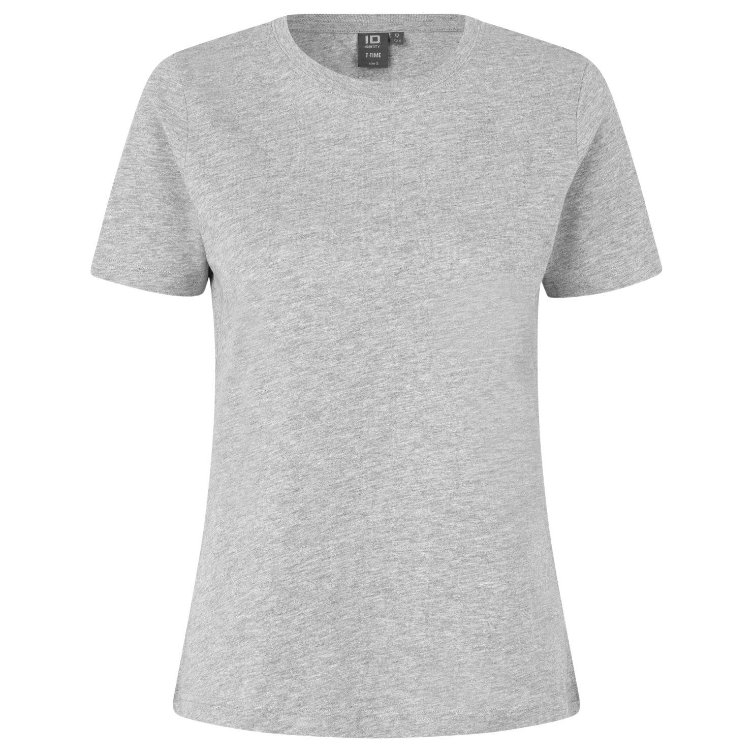 ID T-time Dame T-shirt - Grå Melange - 4XL