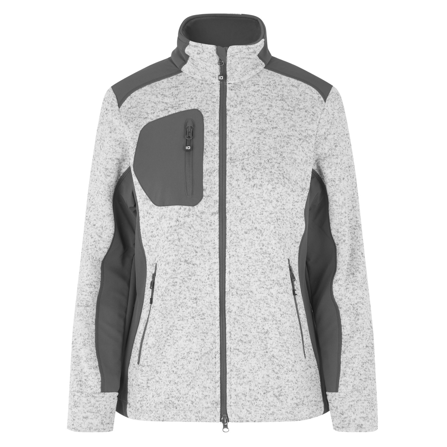 ID Unisex Fleecejakke - Grå Melange - XL