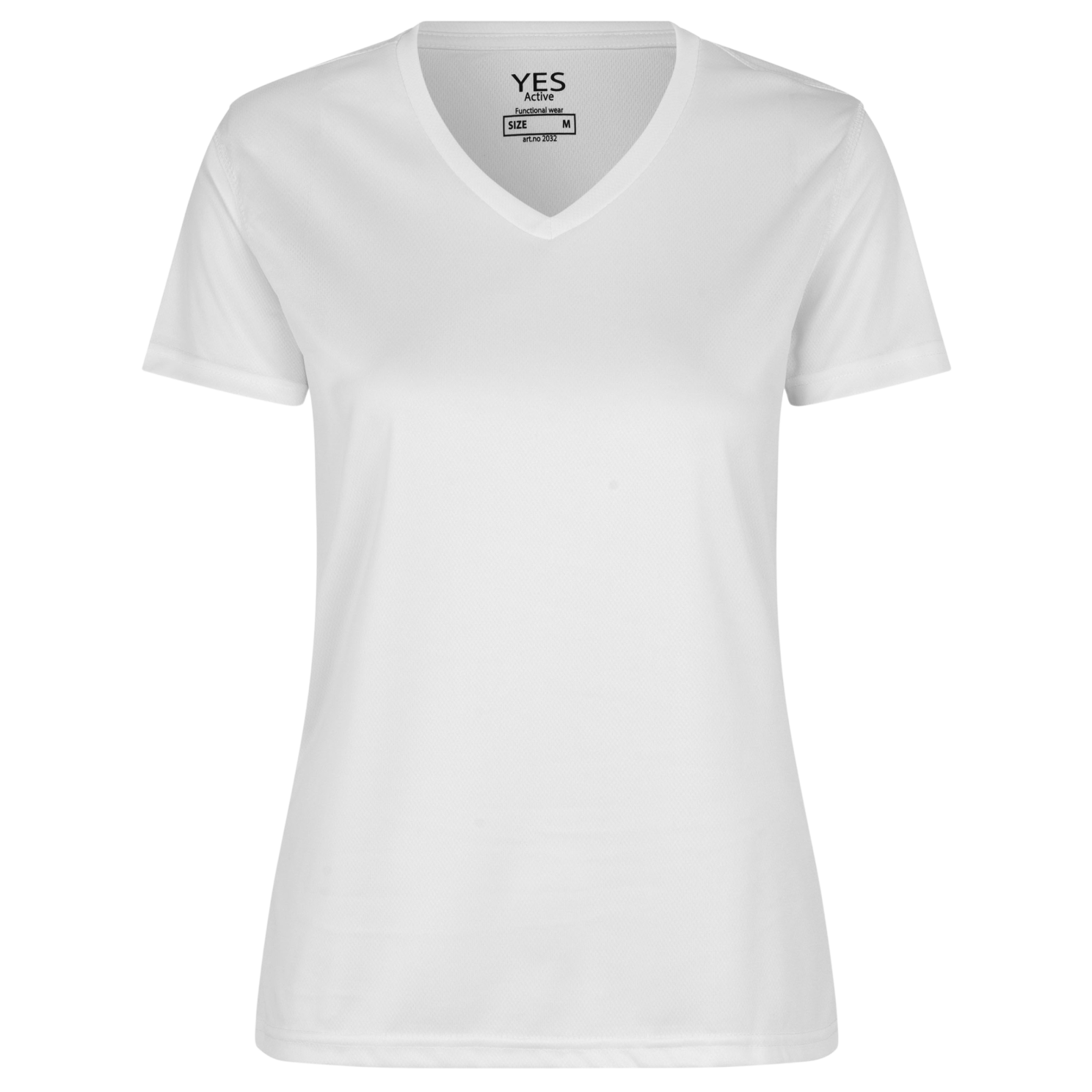 ID YES Active Dame Trænings t-shirt - Hvid - 2XL